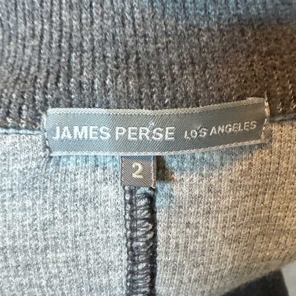 James Perse Soft Ribbed Gray Button Front Blazer Size 2/Medium - Picture 4 of 7